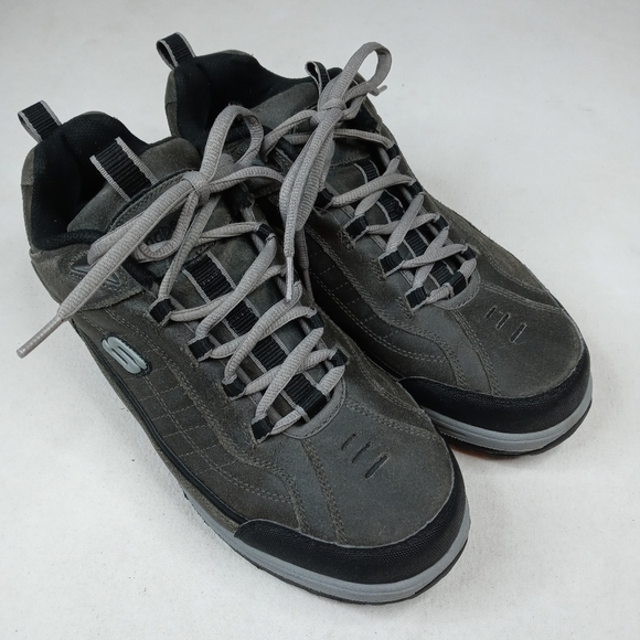 Skechers Shape Ups Nubuck Leather Pebble Taupe Ton - Picture 5 of 10